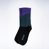 Vertical Colour Block- Black/ Purple